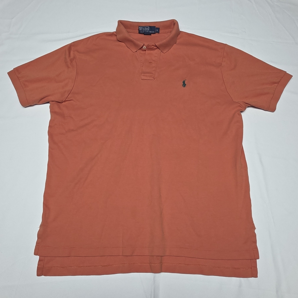 Polo by Ralph Lauren Men's Orange Polo Shirt